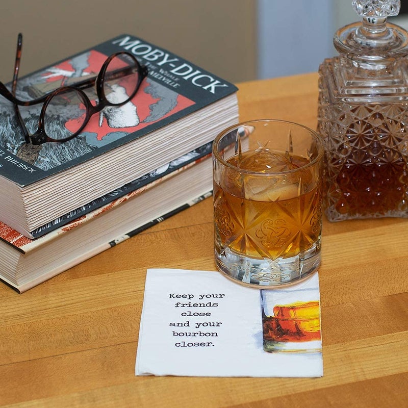 Kitschy Collective 30 Pk, "Keep Your Bourbon Close" 3-Ply Paper Party Cocktail Napkins for Bourbon Whiskey Drinkers or Clubs - Image 5